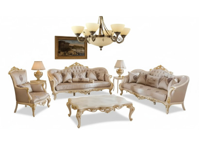 Lampe Lampe de plafond Lustre Lustre Lustre Verre Beige Art
