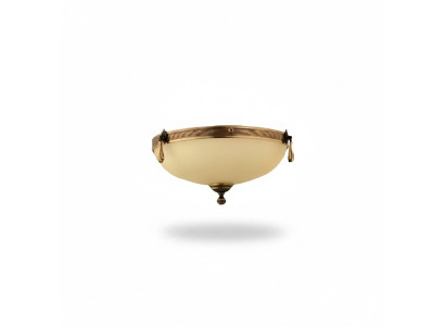 Lustre Plafonnier Lampe Plafonnier Lustre Verre Beige Art