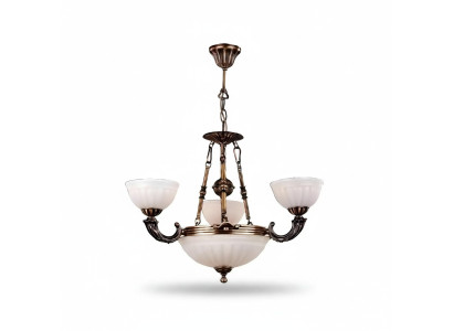 Lustre de plafond blanc Lampe de plafond Lustre en verre art