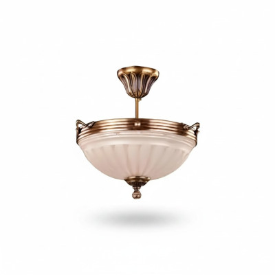 Lustre de plafond beige Lustre en verre d'art