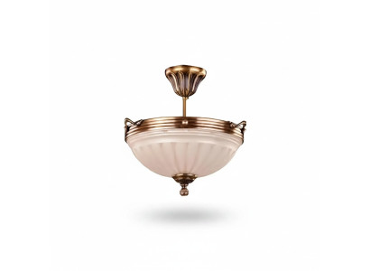 Lustre de plafond beige Lustre en verre d'art