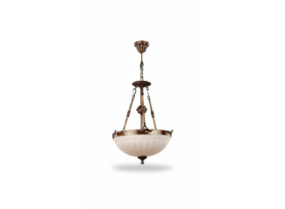 Lustre, Plafonnier, Lampe Beige, Plafonnier en Verre doré