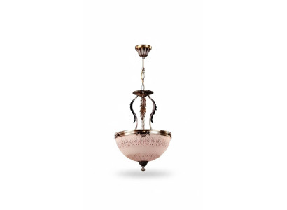 Lustre de plafond en or Lustre Plafonnier en verre marron