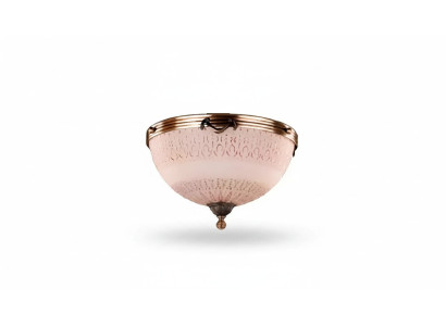 Lustre Plafonnier Plafond Lampe Lustre Verre Marron Art