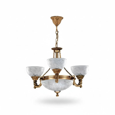Lampe de plafond Lustre Lampe de plafond Lampe Lustre Verre Gris Or
