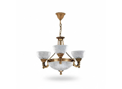 Lampe de plafond Lustre Lampe de plafond Lampe Lustre Verre Gris Or