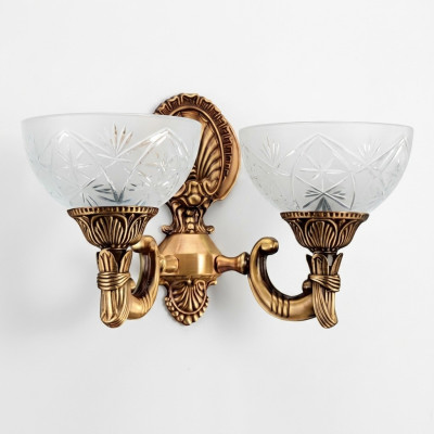 Applique murale Lampes murales Art Lampe murale Lustre Appliques murales Or Verre