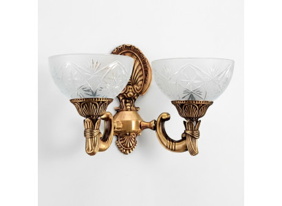Applique murale Lampes murales Art Lampe murale Lustre Appliques murales Or Verre