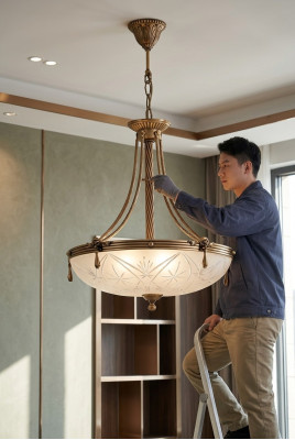 Lampe Lustre Lustre Luminaire Chandelier Verre Gris Or