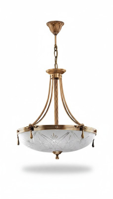 Lampe Lustre Lustre Luminaire Chandelier Verre Gris Or