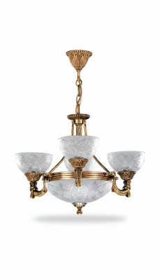 Lustre Lampe de plafond Lustre Plafonnier Lampe Verre Gris Or