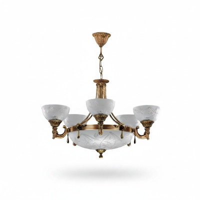 Lampe de plafond Lustre Lampe de plafond Lustre Verre Gris Lumières