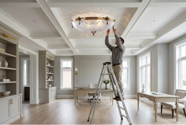 Lustre Lampe de plafond Gris Lustre Verre Or