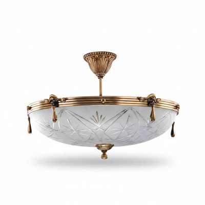 Lustre de plafond Lustre Lampe de plafond Gris Lampe Lustre Verre Or