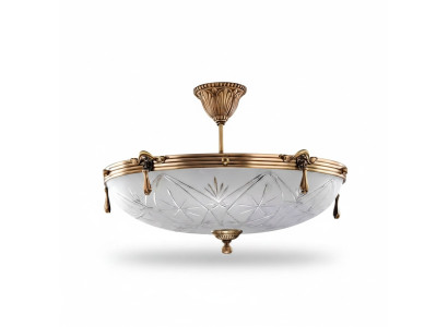 Lustre de plafond Lustre Lampe de plafond Gris Lampe Lustre Verre Or