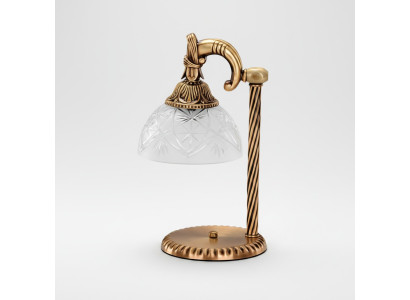 Lampe de table Lampe de table Lampe Lumières Lamps d'or Verre d'or Gris Art