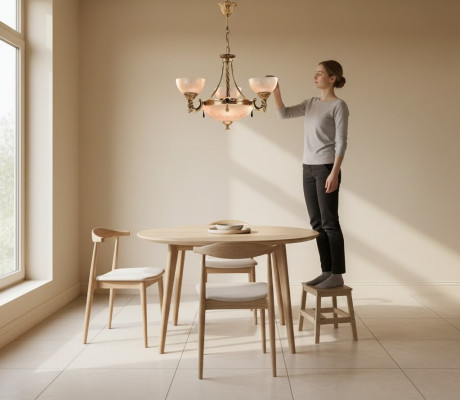 Lustre Lustre Plafonnier Lampe Suspension Lustre Verre Or Beige