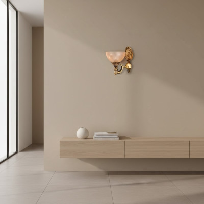 Lampes Applique murale Appliques murales Applique murale Art Wall Applique murale Luster Wall Verre doré