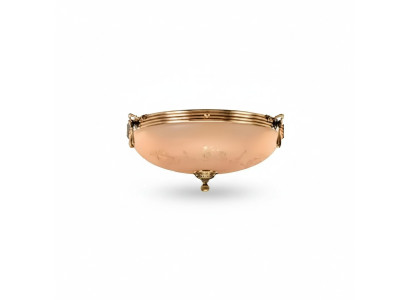 Lustre Lustre Plafonnier Lampe de plafond Lampe en verre Or Beige