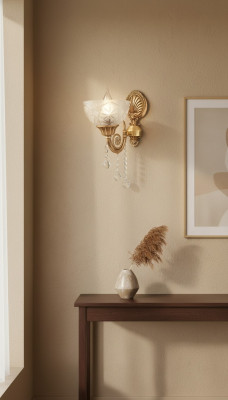 Applique murale Lampes murales Or Applique murale Lustre Lampes murales Gris Verre