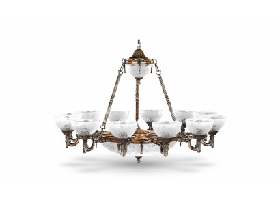 Plafonnier Lustre Lampe Plafonnier Lustre Verre 122cm Lampes