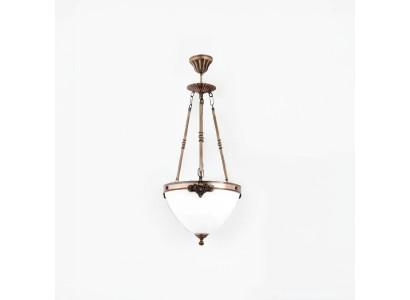 Lampe Lampe de plafond Lustre Lustre Art verre Blanc