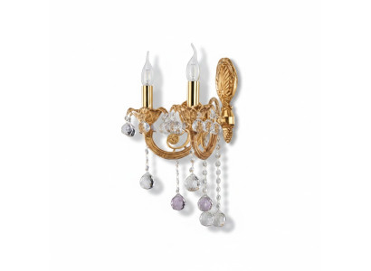 Applique murale lampe murale éclairages muraux art lustre applique murale or cristal