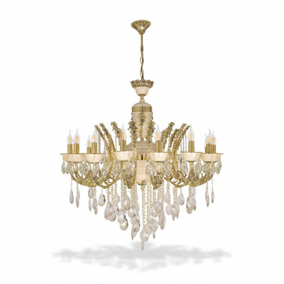 Lustre de plafond Lustre de luxe Lustre de plafond Luminaires Or Lustre en cristal