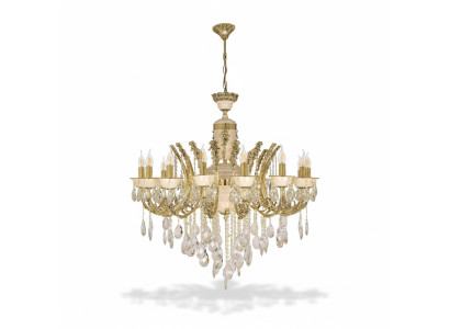 Lustre de plafond Lustre de luxe Lustre de plafond Luminaires Or Lustre en cristal