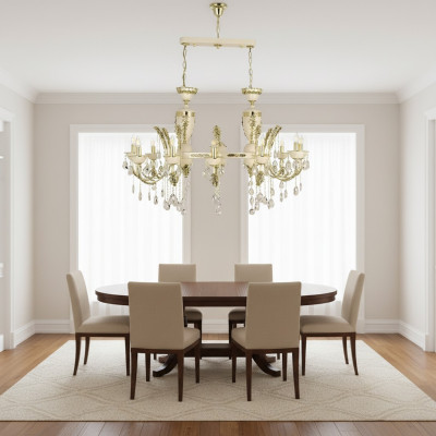 Lampe lustre plafonnier lustre de luxe lustre plafond lustre beige cristal