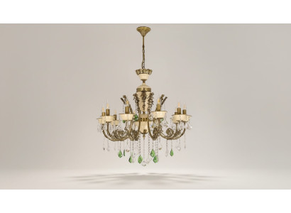 Lustre de plafond de lustre de lampe de plafond de lustre de luxe brun en cristal 80cm