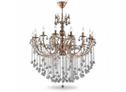 Lustre de plafond de luxe Lustre Lustre Lampe de plafond Lustre Or Cristal Lampe