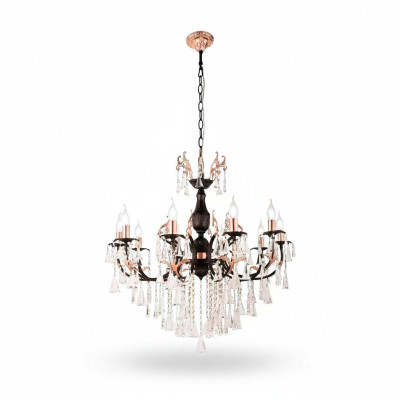 Lustre de plafond de luxe Lustre Lustre Lustre Lustre Noir Cristal