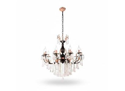 Lustre de plafond de luxe Lustre Lustre Lustre Lustre Noir Cristal