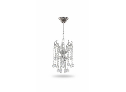 Lustre de plafond, lustre de luxe, lustre de plafond, lustre en cristal argenté