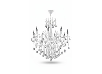 Lustre de plafond de luxe Lustre blanc Luminaire de plafond Luscinia Lampe en cristal