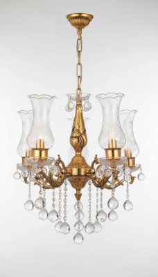 Plafonnier de luxe en or Lustre Lustre Luminaire Lustre en cristal Art