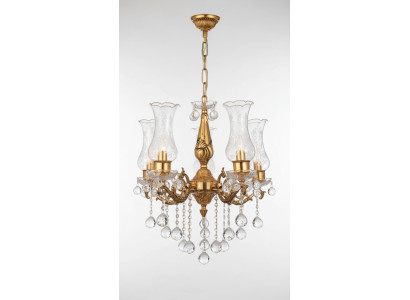 Plafonnier de luxe en or Lustre Lustre Luminaire Lustre en cristal Art