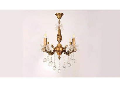 Lustre plafond lustre de plafond en or de luxe lustre en cristal d'art