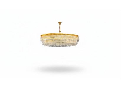 Lustre de luxe plafonnier doré Lustre Lustre lampadaire en cristal Art