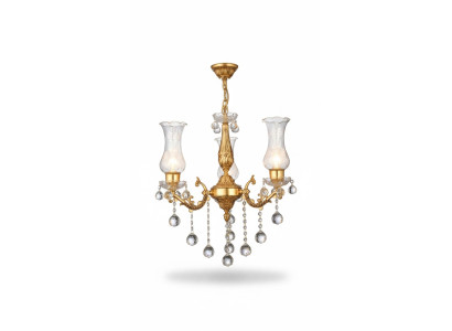 Plafonnier Lustre Lustre Or Lampe de plafond Lustre Cristal Lampe