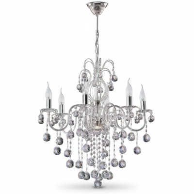 Lustre de plafond en argent Lustre Suspension Applique Lustre Cristal Lampe