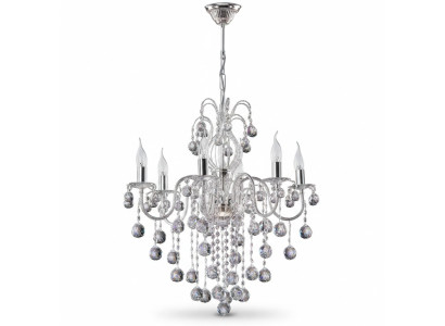 Lustre de plafond en argent Lustre Suspension Applique Lustre Cristal Lampe