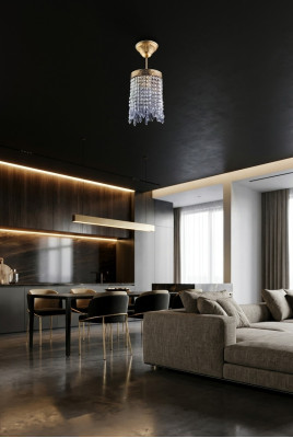 Lampe Lustre Lustre Or Plafonnier Lustre Cristal