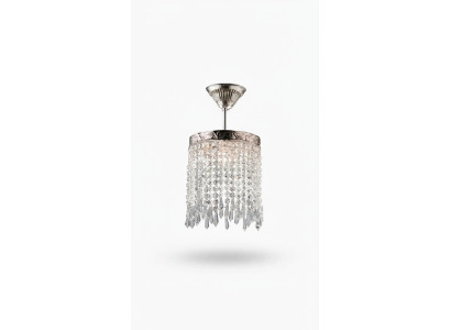 Lustre Lustre Lustre Argent Lustre de plafond Lampe en cristal