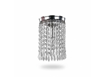 Lampe Plafond Lustre Lustre Argent Lampe de plafond Lustre en cristal