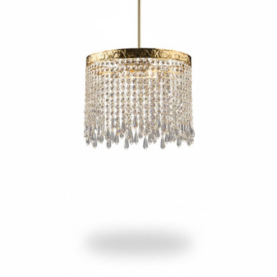 Lustre de plafond Chandelier Doré Lampe de plafond Lustre Cristal Lampe