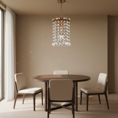 Lustre Lustre Lustre Or Plafonnier Lampe en cristal