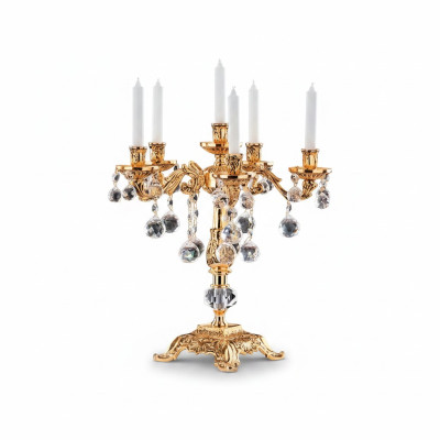 Bougeoir bougeoir porte-bougie bougeoir de table élégant en or