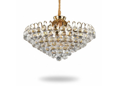 Plafonnier de luxe Lustre en or Plafonnier Lustre en cristal Art